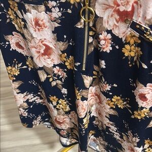 Flower & featherNavy and Pink